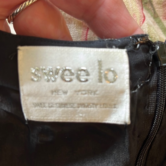 SWEE LO NY size Medium Flapper-Style Great Gadsby Silk Tank PinTuck Dress GOTH - Picture 10 of 17